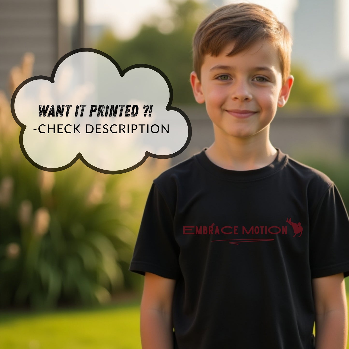 Embrace Motion - Minimalist Action Philosophy Statement Artwork