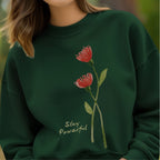 Stay Powerful - Elegant Floral Empowerment Botanical Strength Statement Artwork