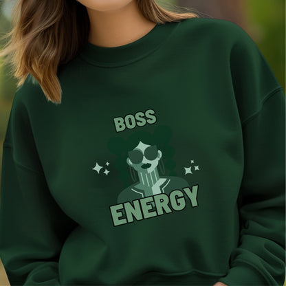 Boss Energy - Retro Pink Girl Power Confident Feminine Empowerment Statement Artwork