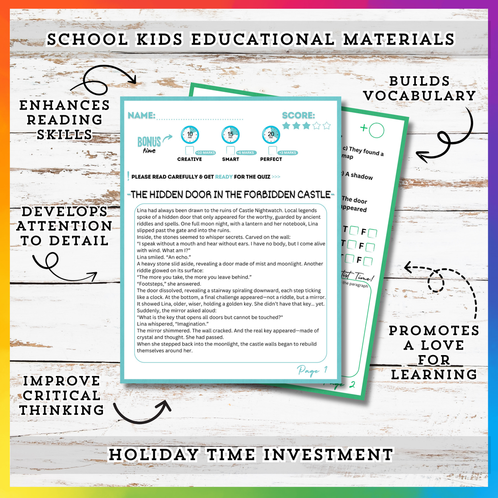 Escapes & Puzzels Reading Stories