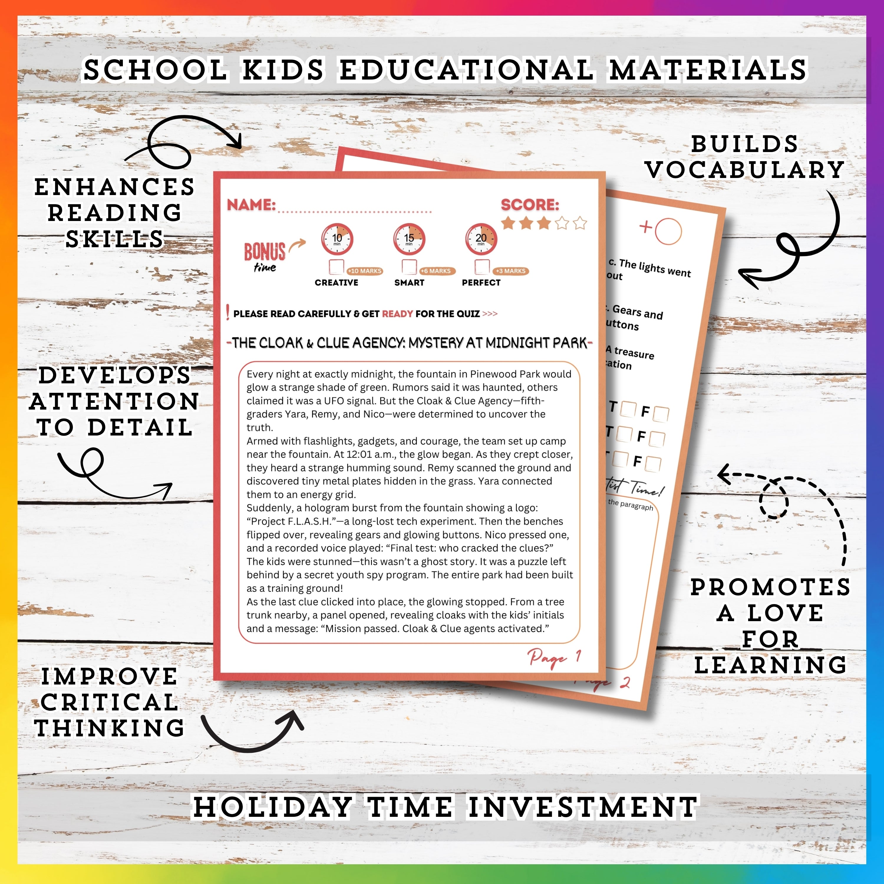 Spy & Detective Reading Stories