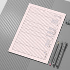 Mileage Tracker + Driver Card Paper Sheets x2