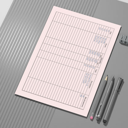 Mileage Tracker + Driver Card Paper Sheets x2