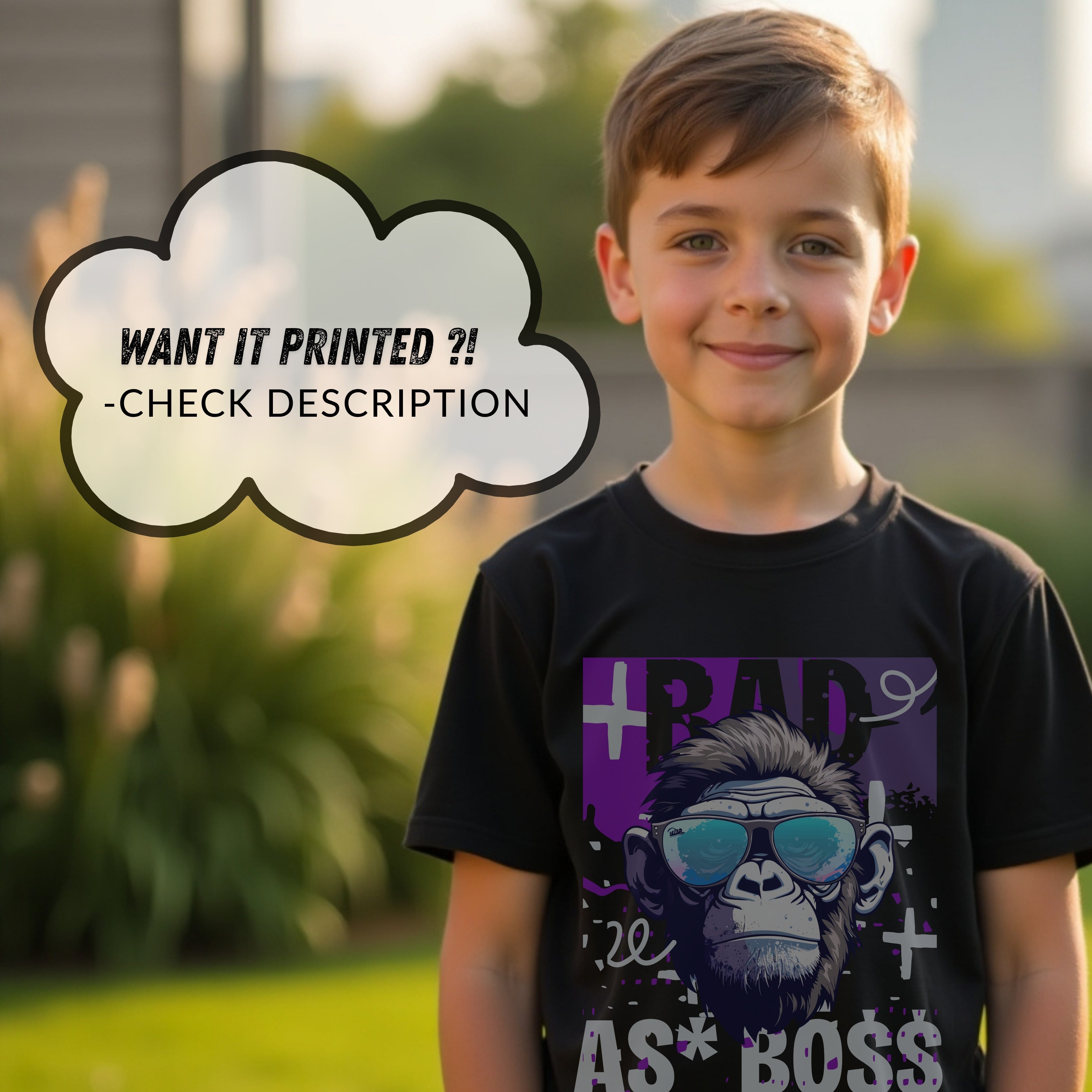 Bad As Boss - Graffiti Monkey Urban Street Statement Artwork