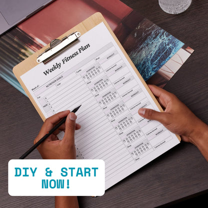 Fitness Planner & Trackers Bundle