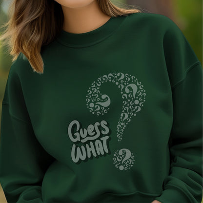 Guess What - Question Mark Mystery Intrigue Conversation Starter Statement Artwork
