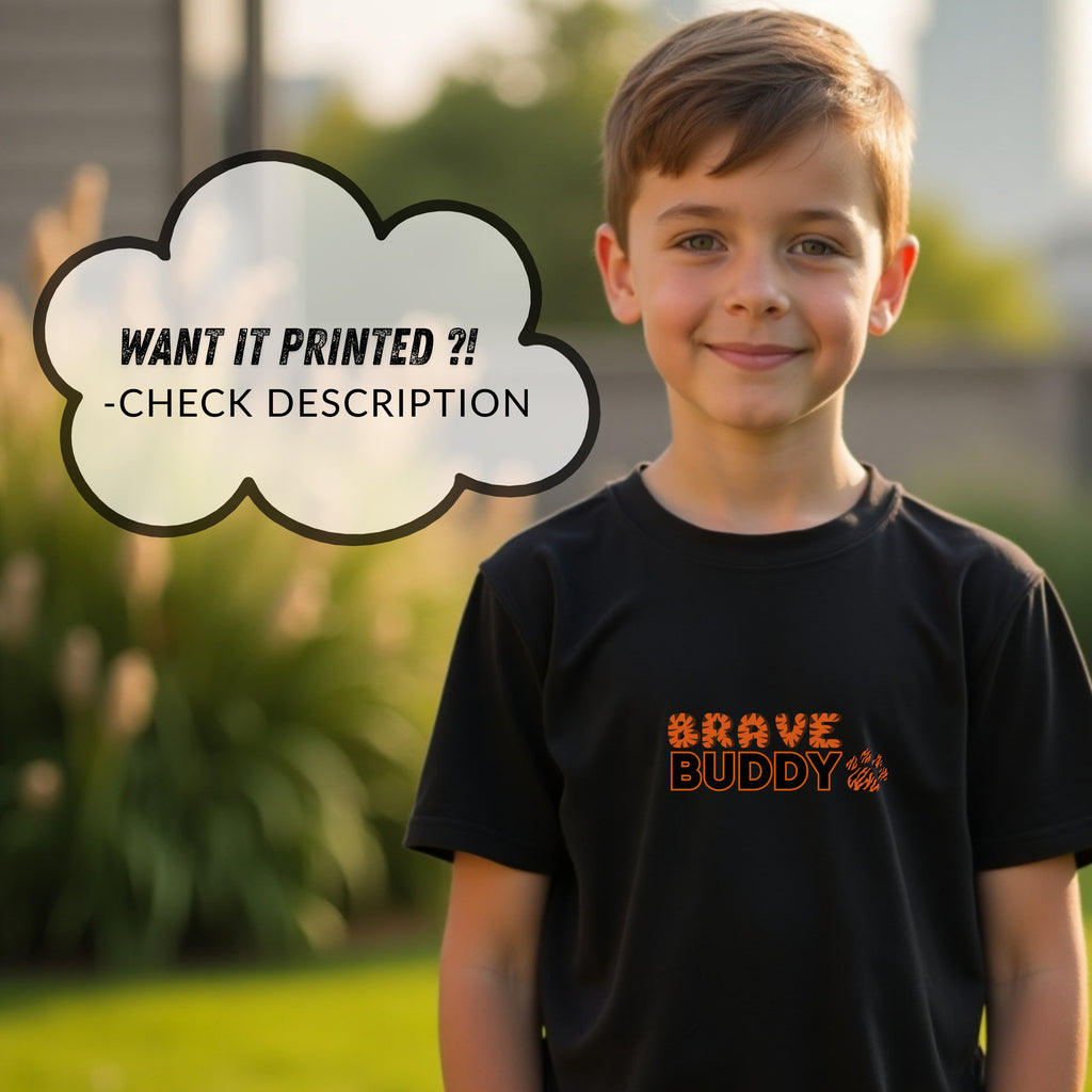 Brave Buddy - Tiger Stripe Motivational Statement Artwork