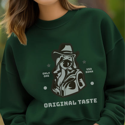 Original Taste - Vintage Western Cowboy Dog Authentic American Statement Artwork