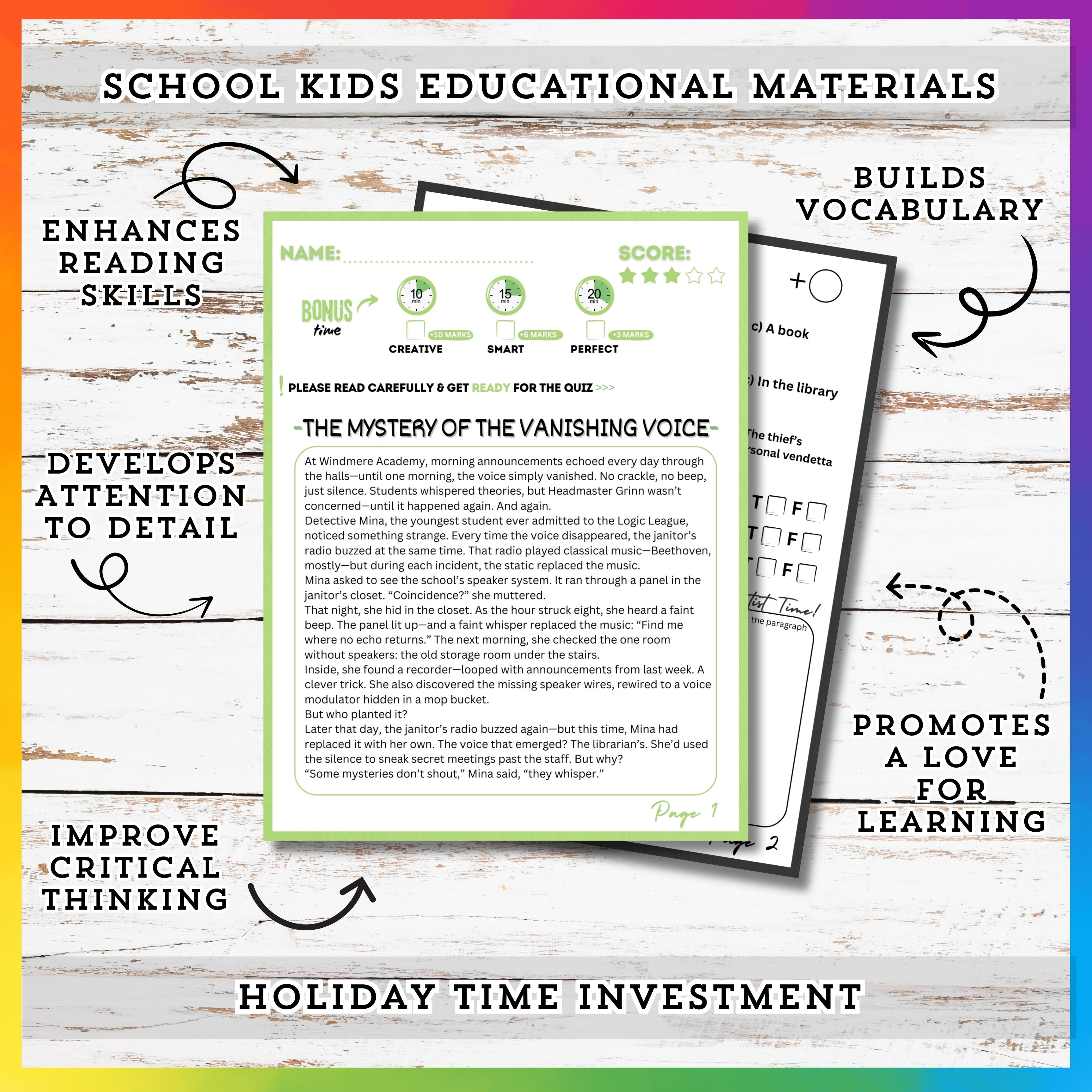 Detectives Reading Stories