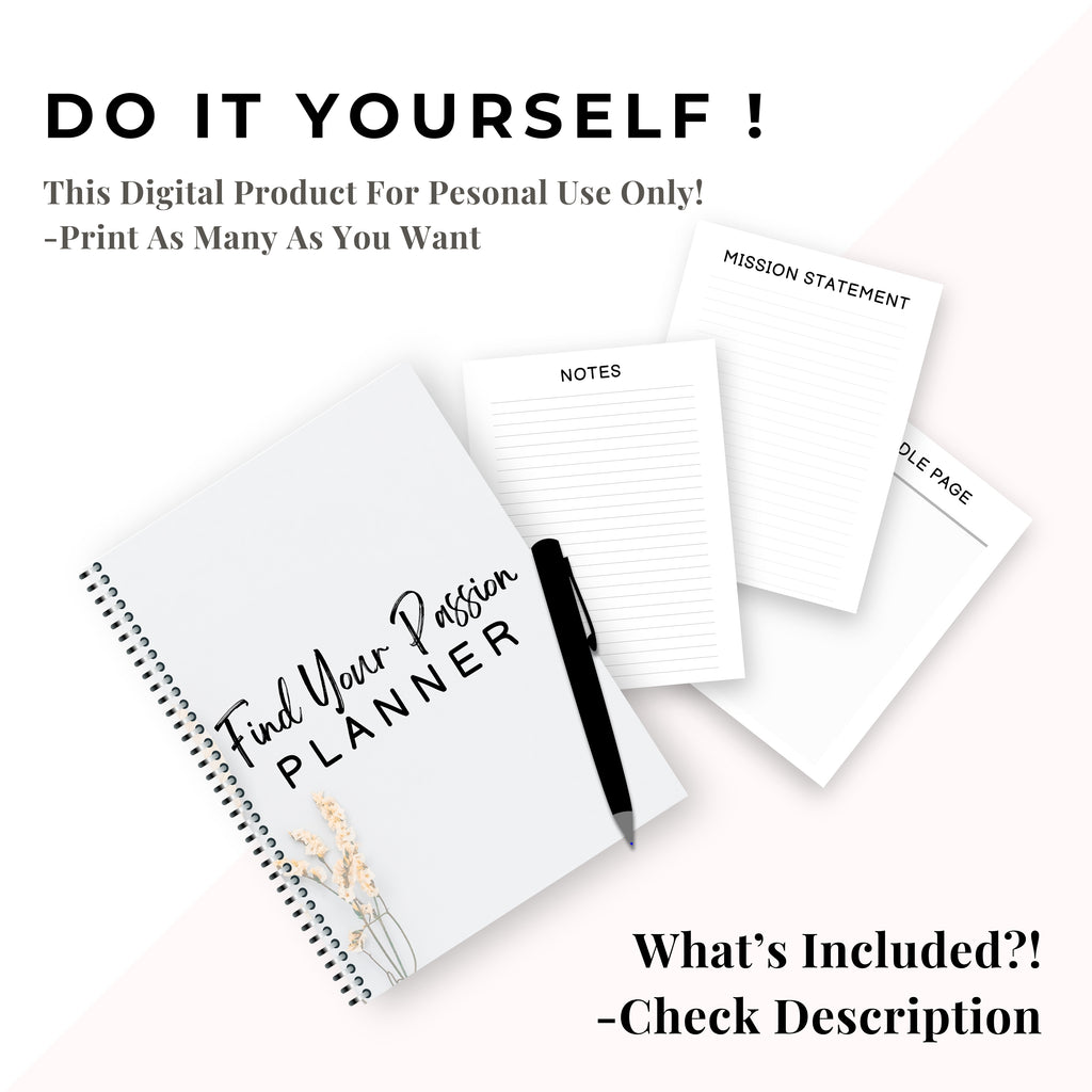 Find Your Passion Planner & Journal