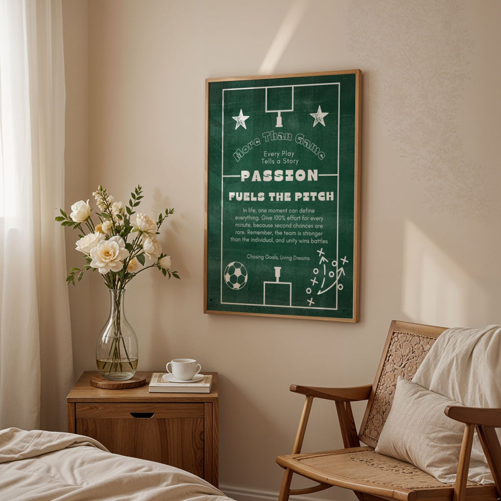 More Than Game - Passion Fuels The Pitch Soccer Wall Art