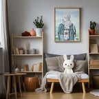 Freedom Fighter - Watercolor Empowerment Muslim Woman Portrait