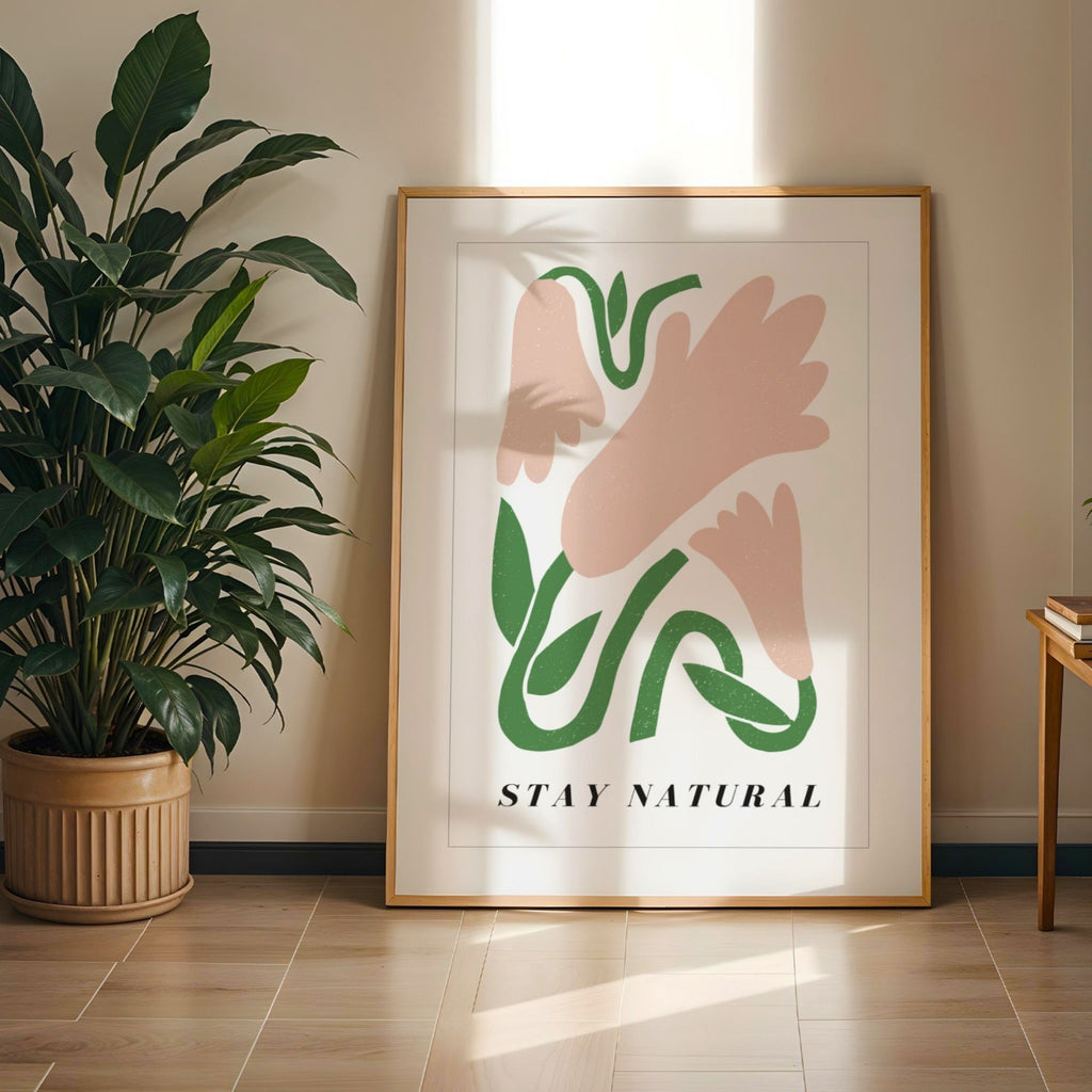 Stay Natural - Abstract Botanical Harmony Wall Art