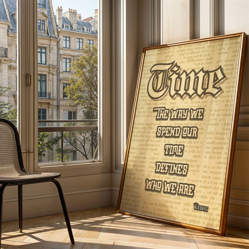 Time Defines Who We Are - Gothic Wisdom Wall Art