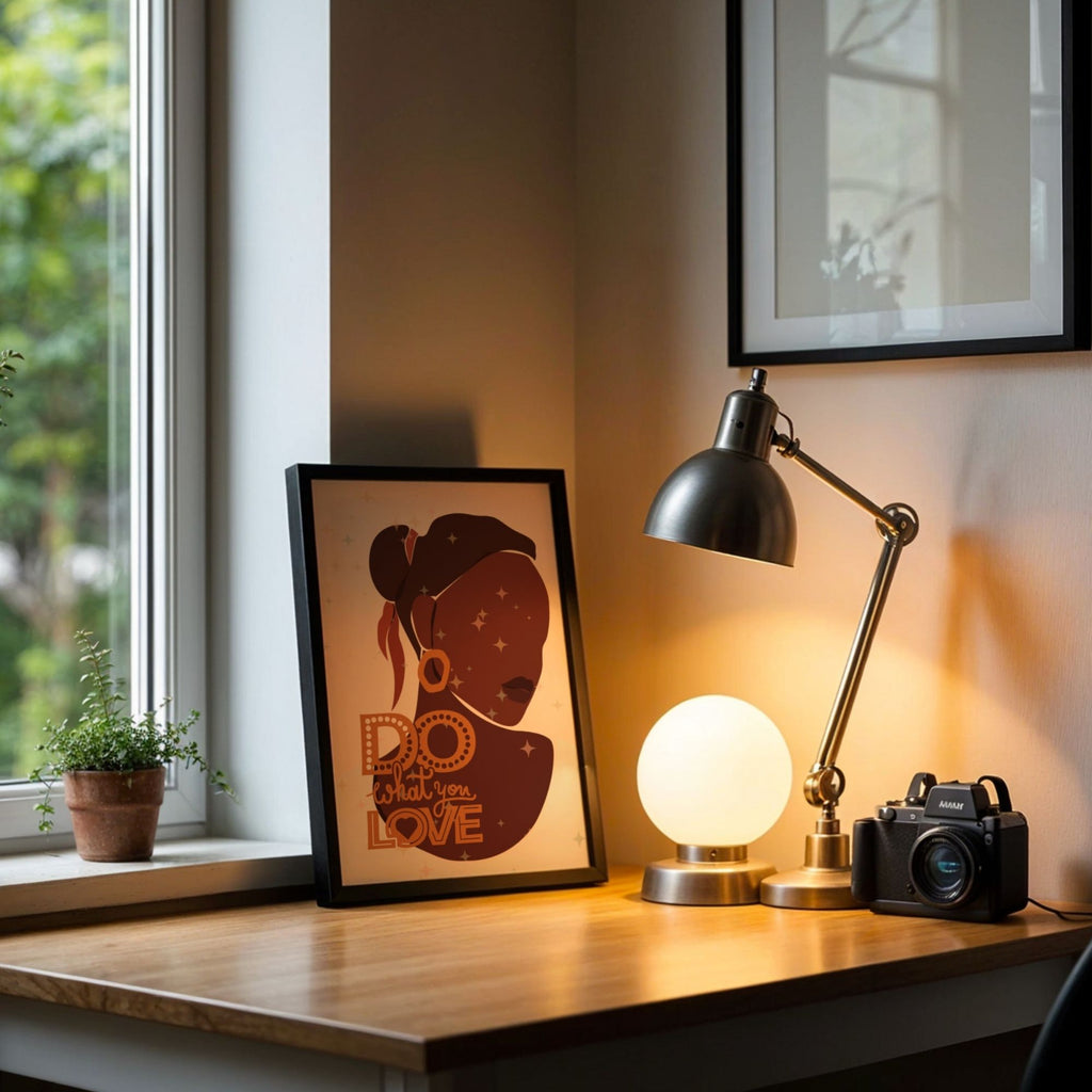 Do What You Love - African Woman Empowerment Wall Art