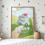 Family Comes First - Always Remember Heartwarming Wall Art