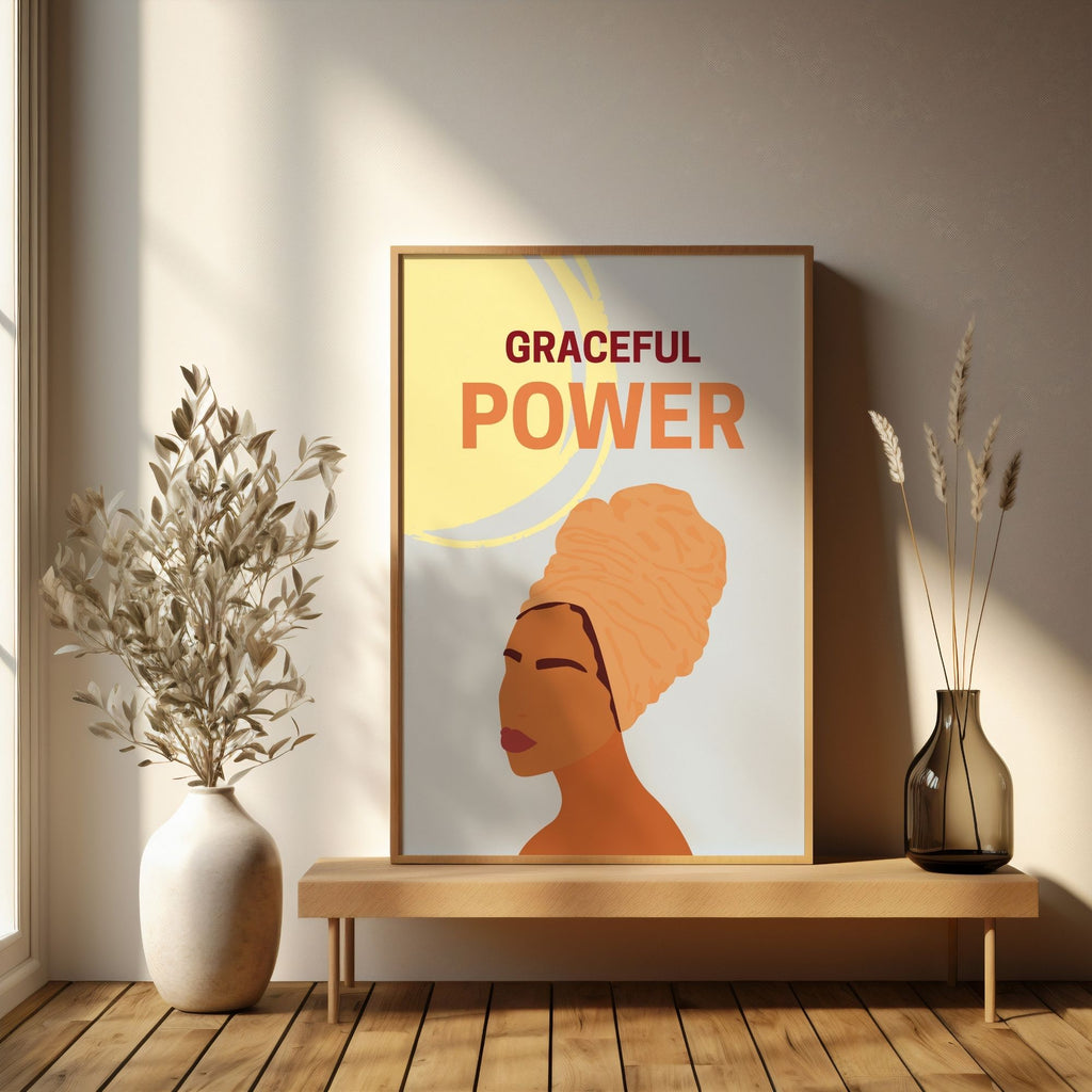 Graceful Power - African Woman Empowerment Wall Art