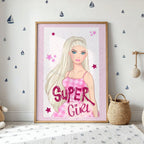 Super Girl Power - Glamorous Confidence Wall Art