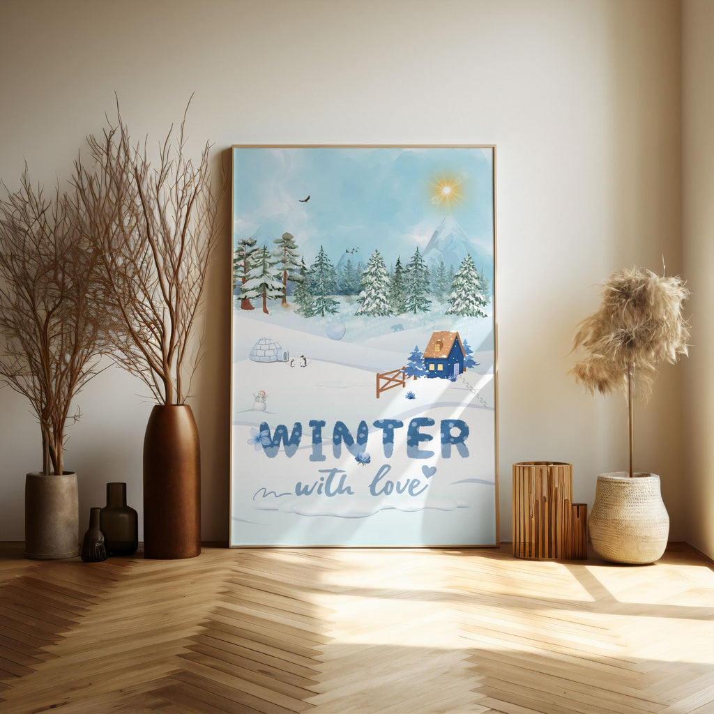 Winter With Love - Cozy Iced Time Landscape Wall Art