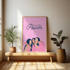 Sisters Club Power - Feminine Sisterhood Wall Art