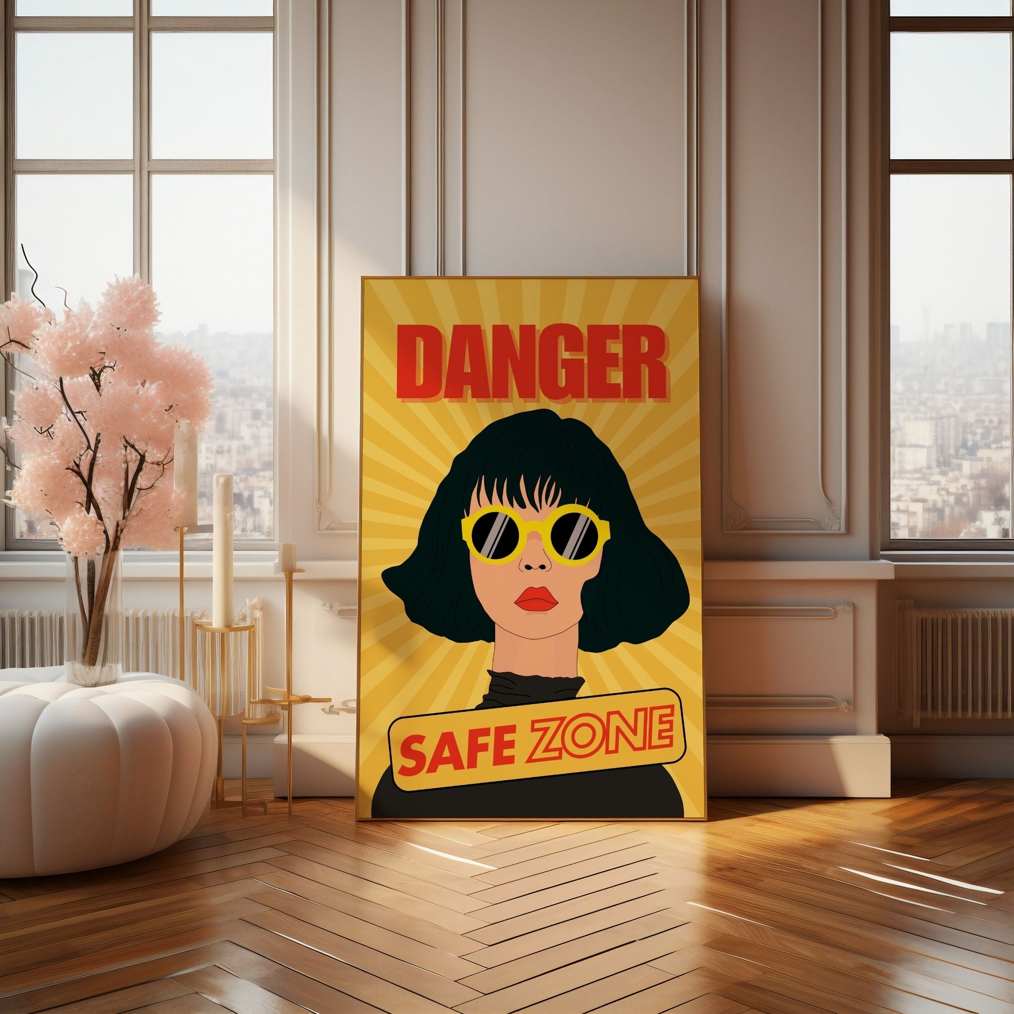 Danger: Safe Zone - Bold Confidence Wall Art