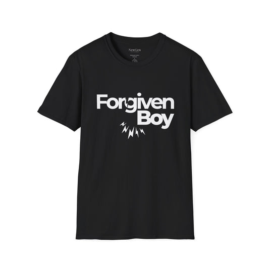 Forgiven Boy - Faith-Based Redemption Statement Artwork Tee