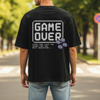 Game Over Every End Lies The Spark For Next Adventure - Retro Gaming Statement Artwork