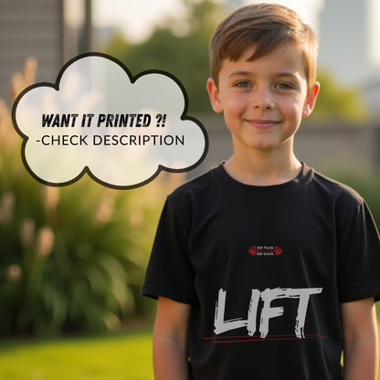 No Pain No Gain Fitness Motivation Statement Artwork