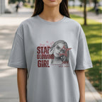 Star Glowing Girl Stars Reflect Her Strength - Y2K Pop Art Empowerment Statement Artwork