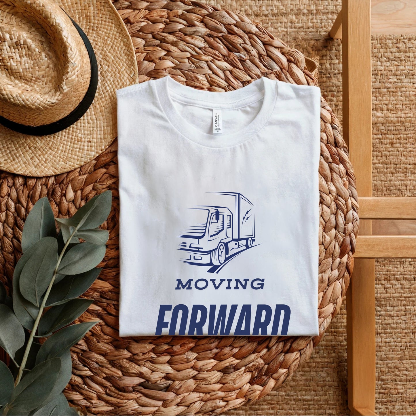 Moving Forward - Truck Driver Motivational Statement Art Work