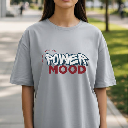 Power Mood Less Drama More Karma - Bold Graffiti Street Typography Statement Artwork
