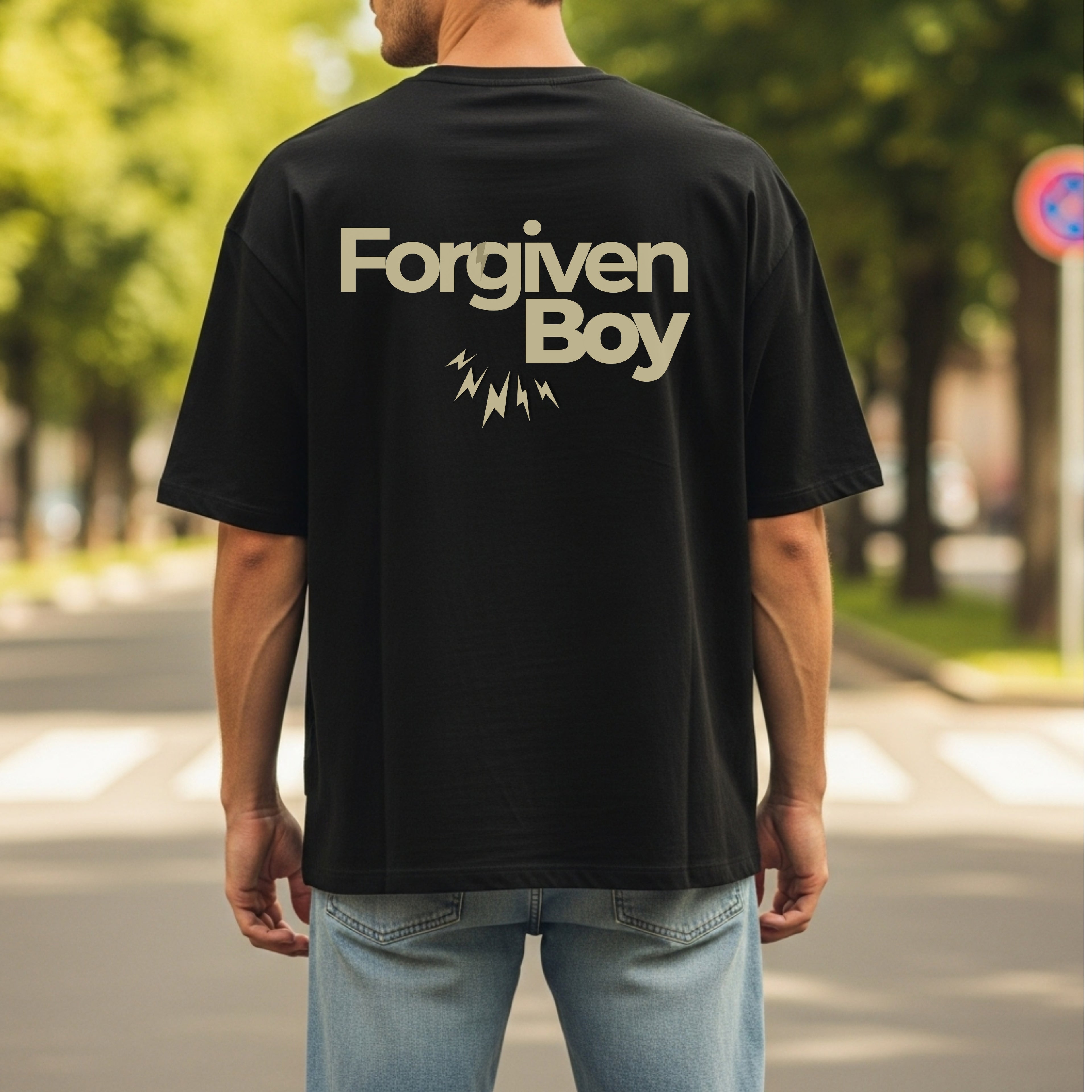 Forgiven Boy - Faith-Based Redemption Statement Artwork