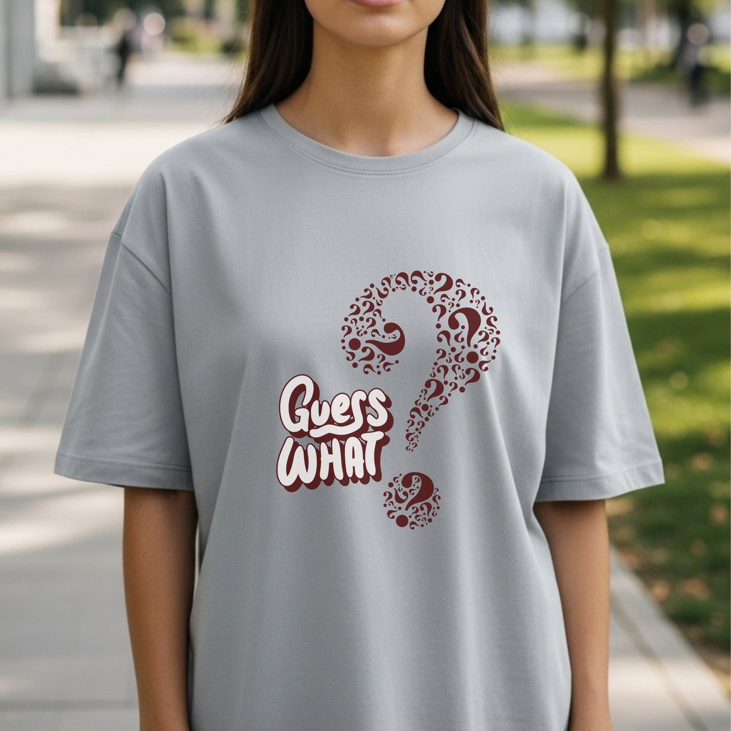 Guess What - Question Mark Mystery Intrigue Conversation Starter Statement Artwork