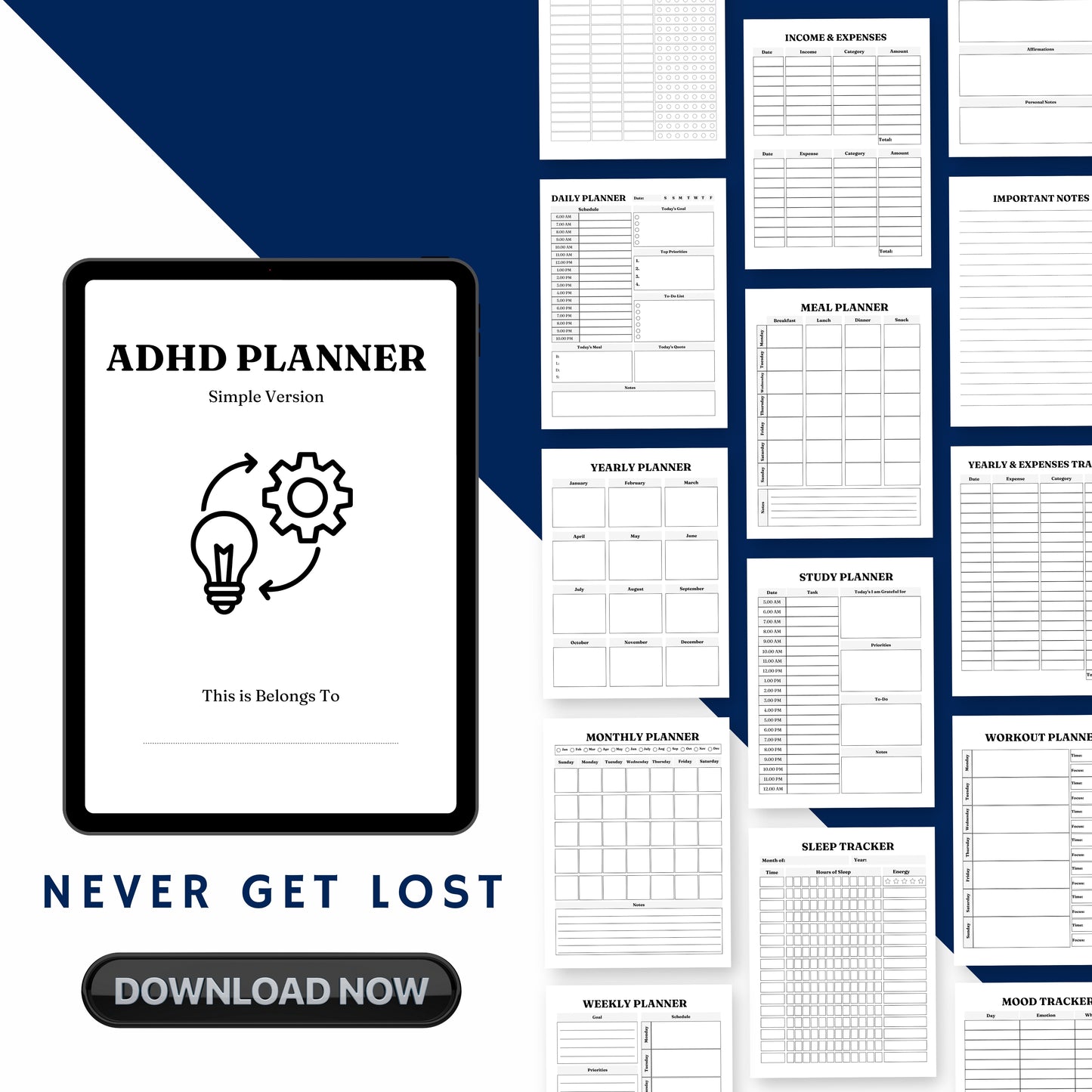 ADHD Personal Planner - Lite V.