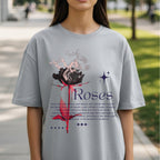 Roses Quiet Beauty - Burning Rose Soul Metaphor Philosophical Statement Artwork