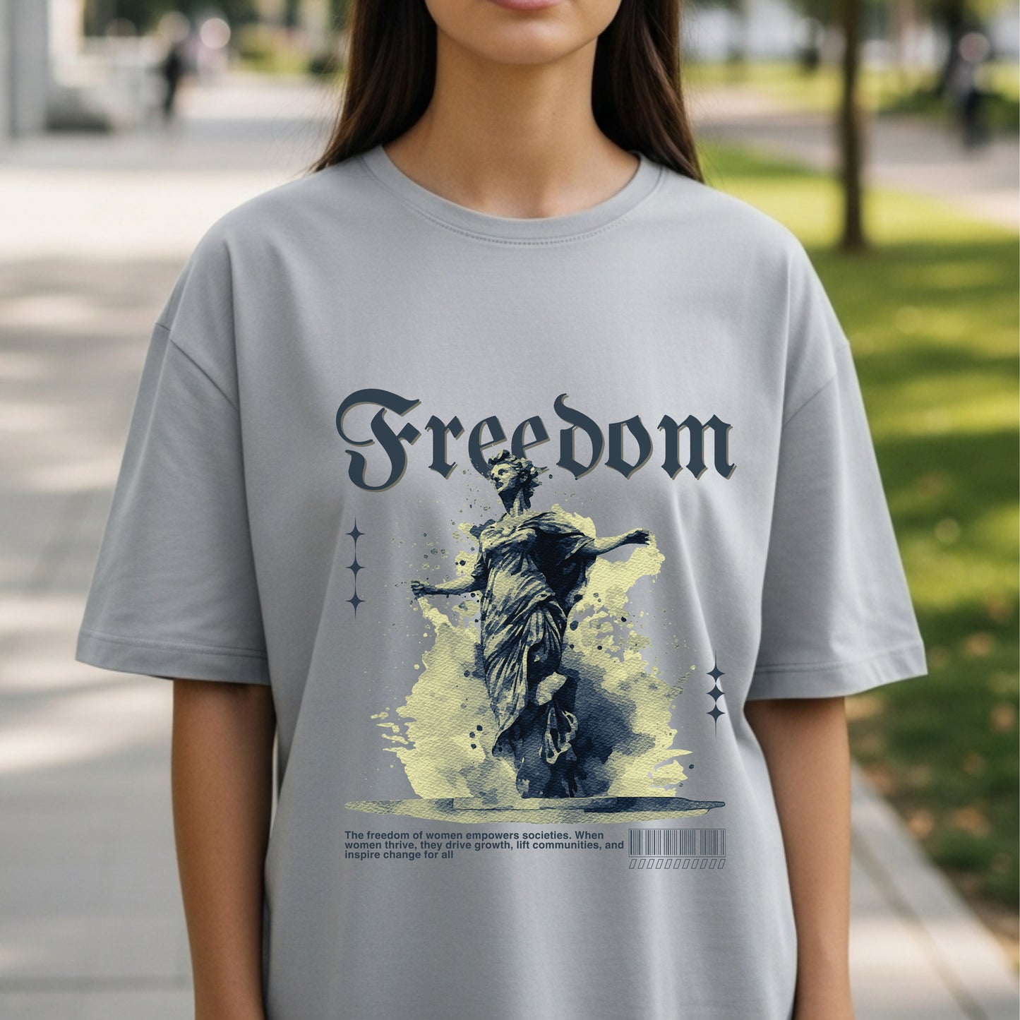 Freedom - Artistic Woman Silhouette Empowerment Movement Liberty Statement Artwork