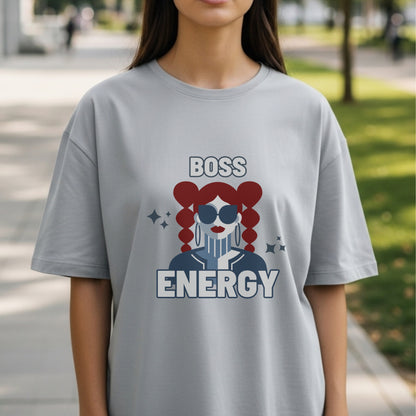 Boss Energy - Retro Pink Girl Power Confident Feminine Empowerment Statement Artwork