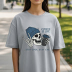 Coffee Is Life - Edgy Skull Beanie Caffeine Addict Humor Statement Artwork