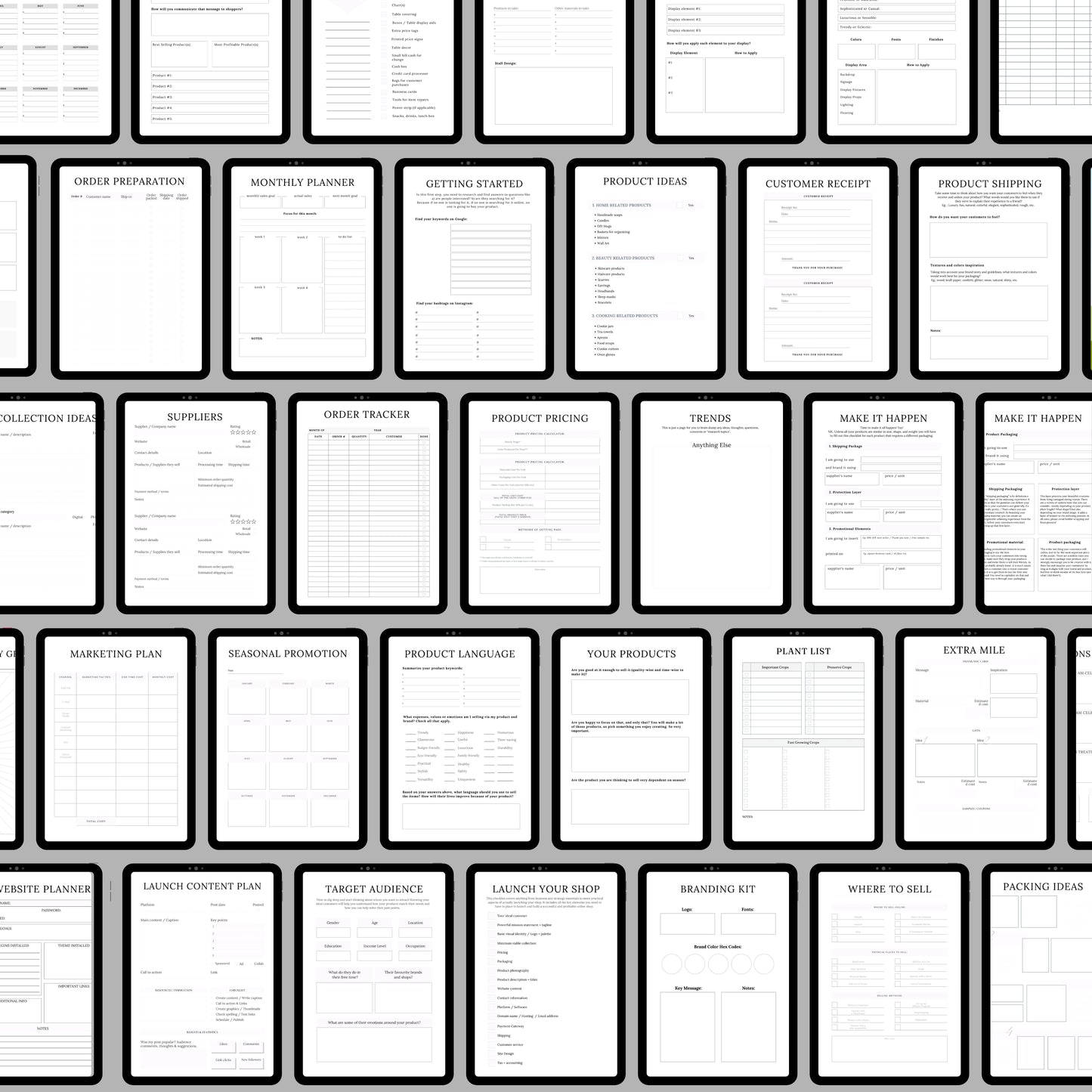 Handmade Business Planner