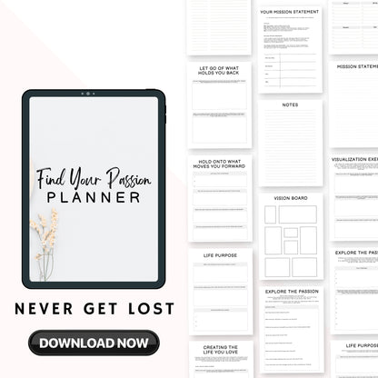 Find Your Passion Planner & Journal