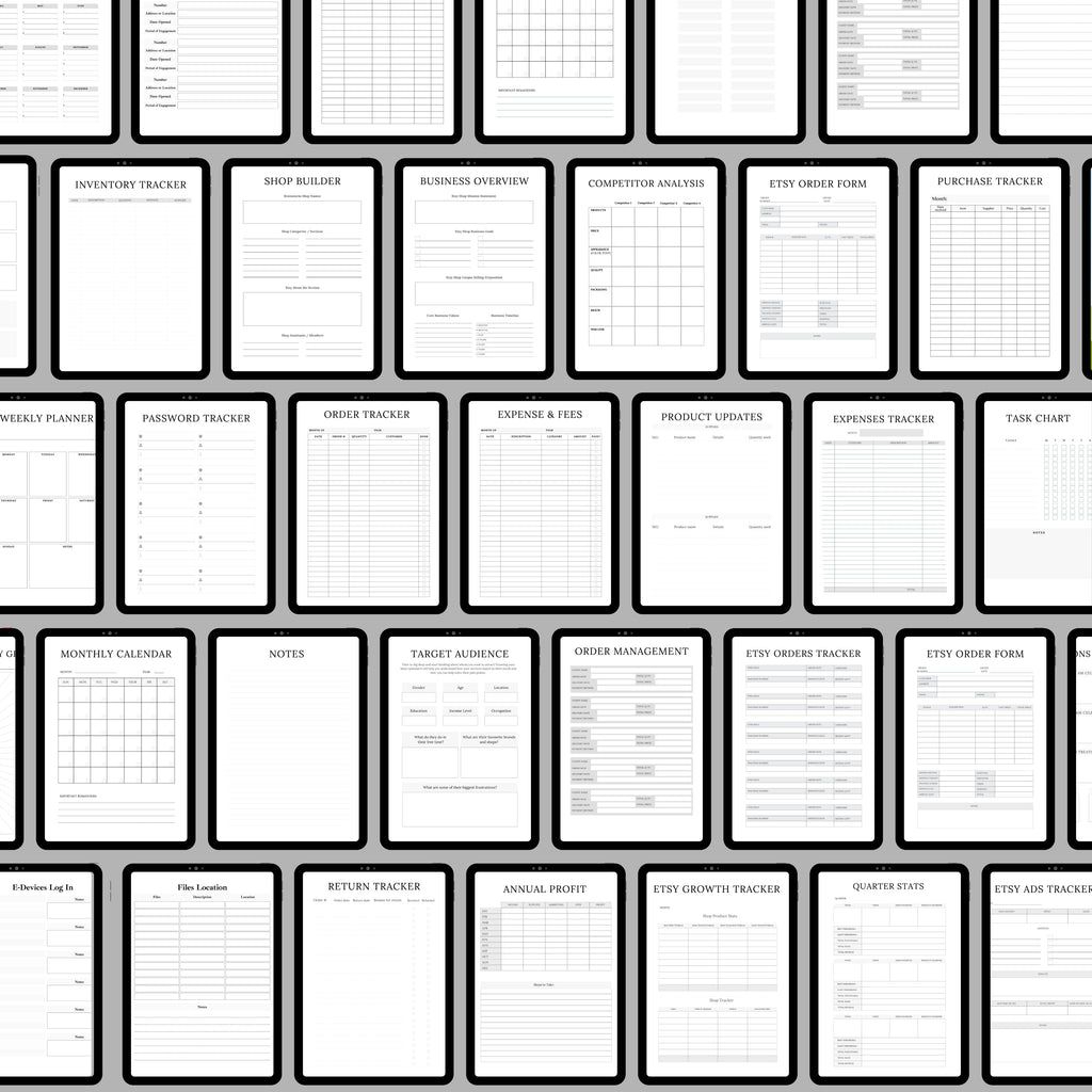 Etsy Shop Planner Bundle