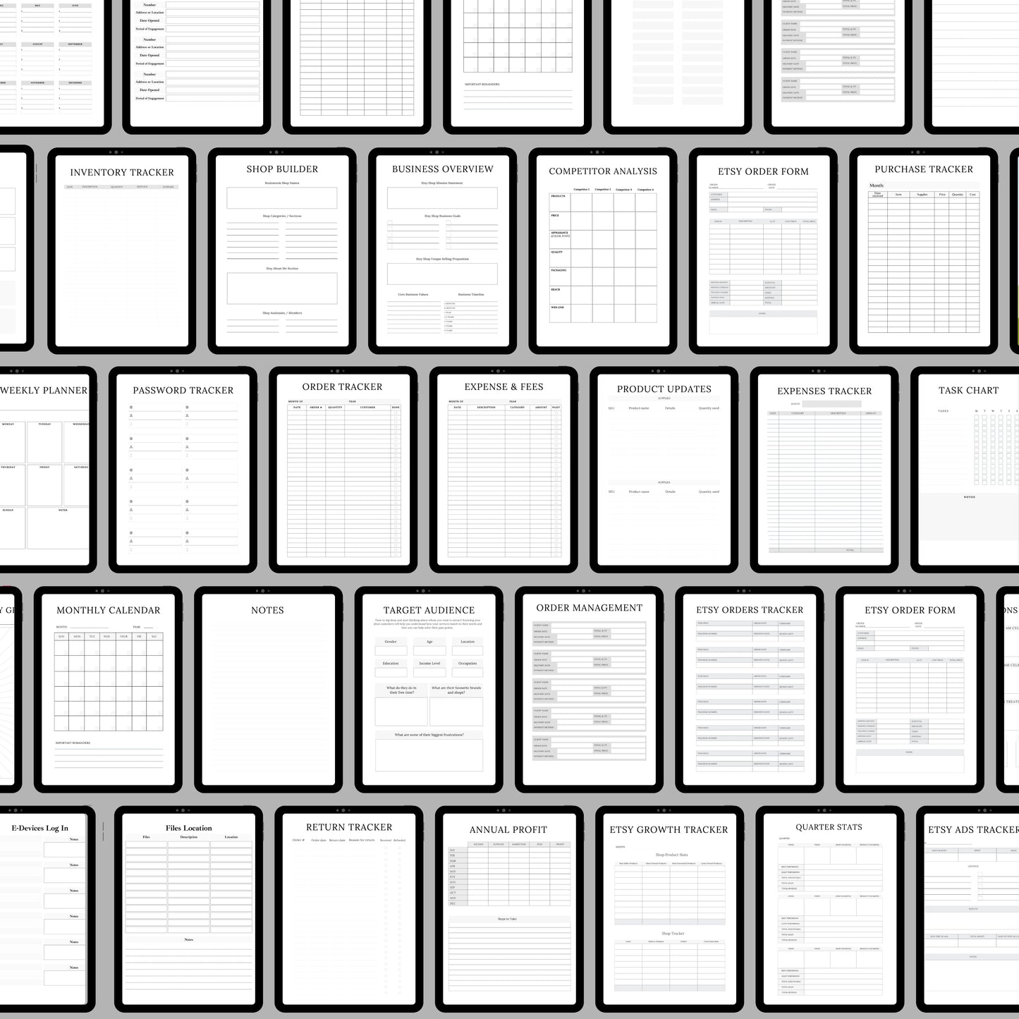 Etsy Shop Planner Bundle