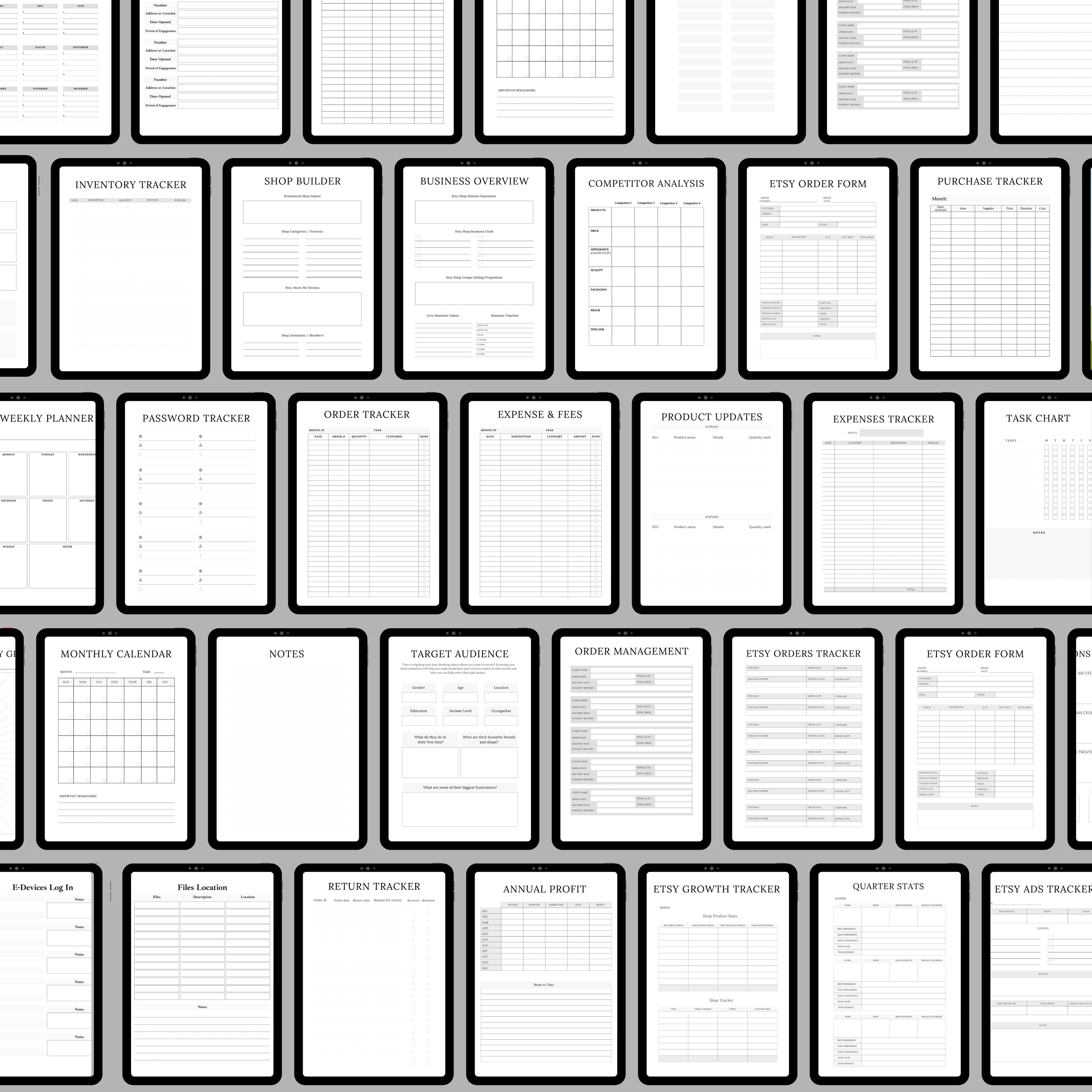 Etsy Shop Planner Bundle