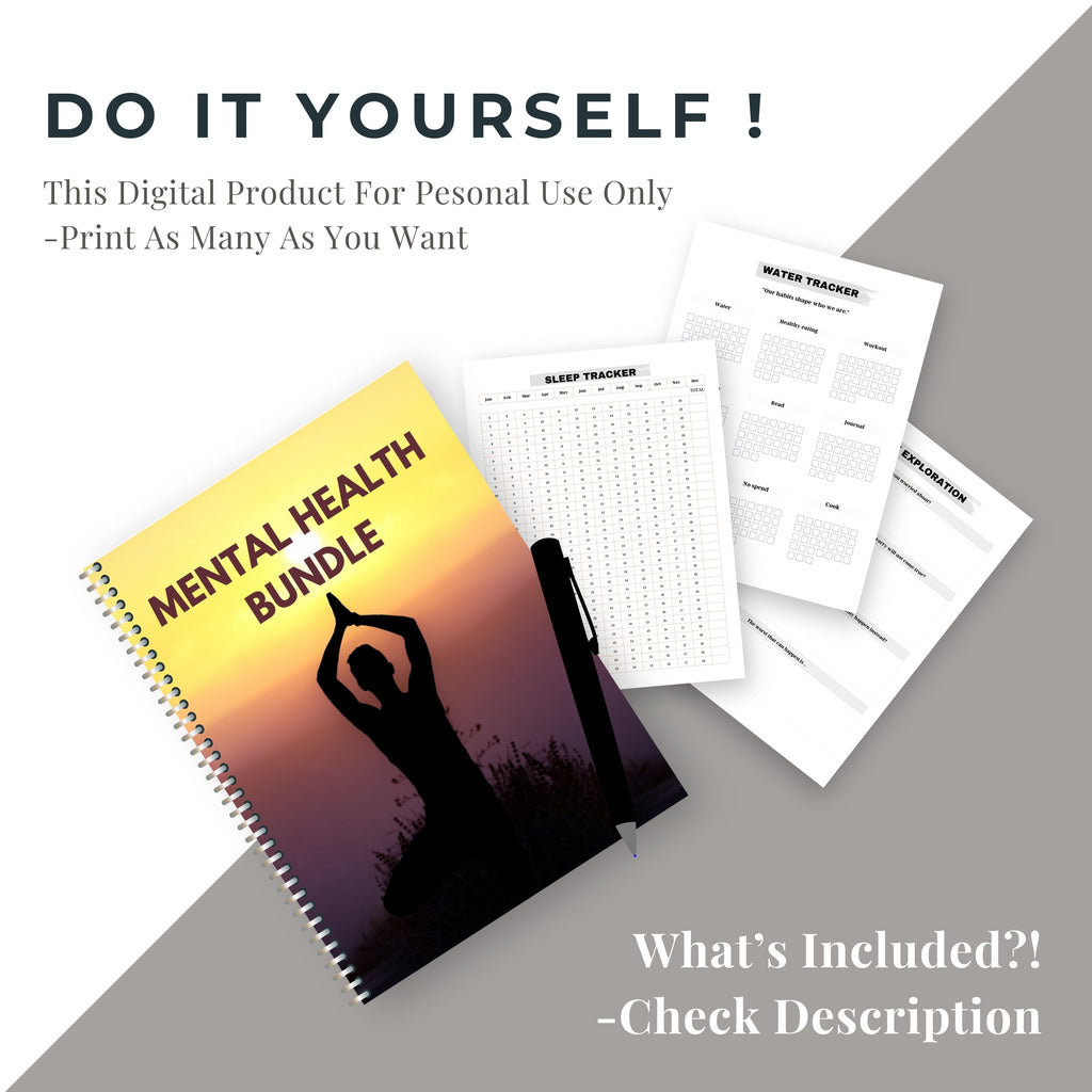 Mental Health Planner & Journal Bundle
