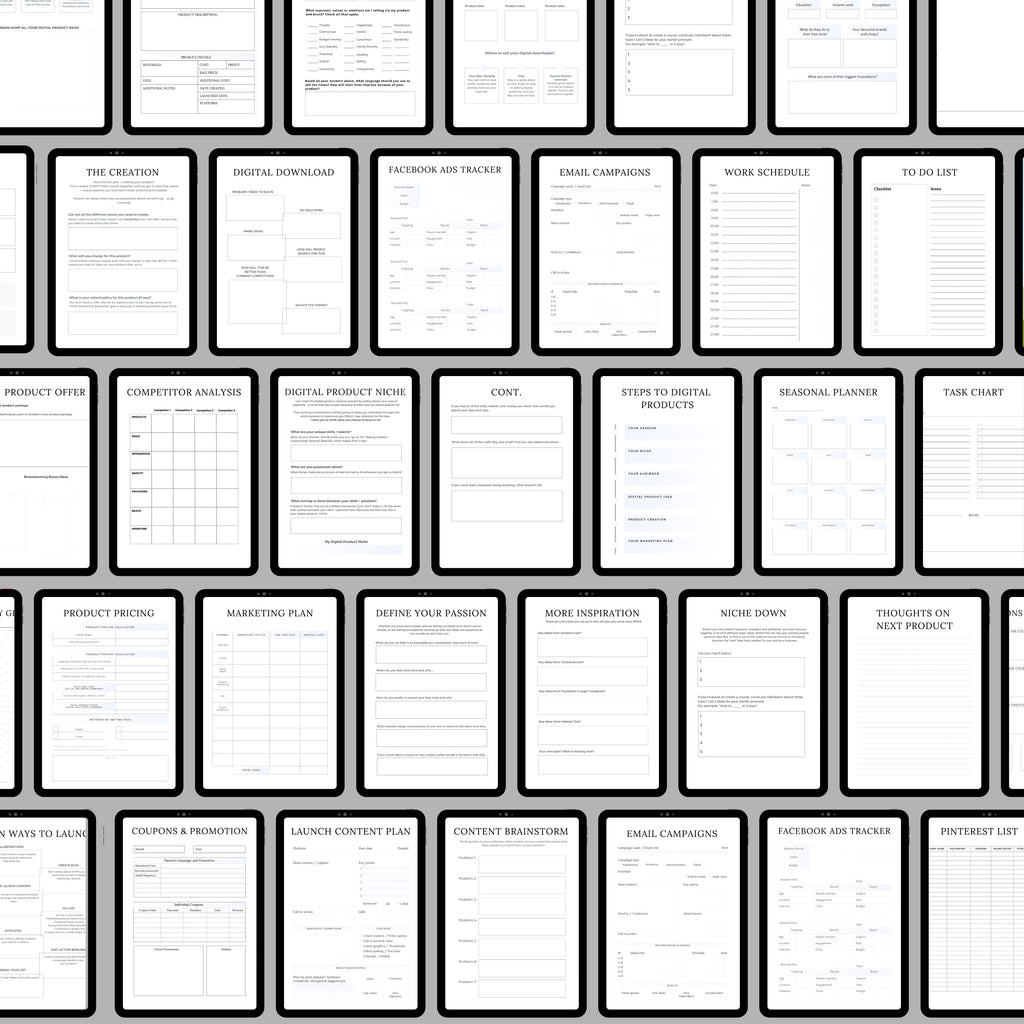 Digital Product Planner