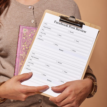 Facebook Post Review Sheet