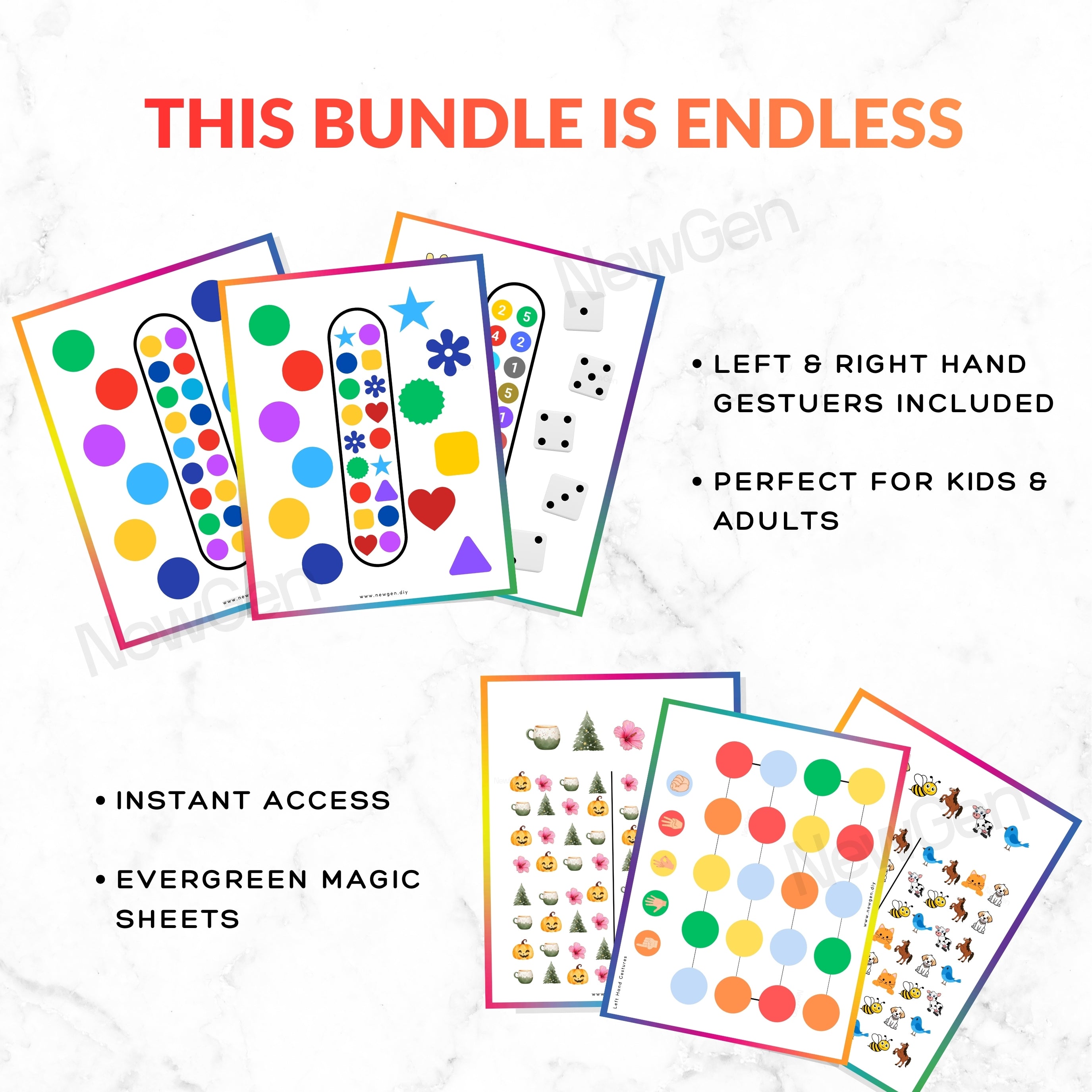 Brain Gym Bundle - 125 Premium Printable Cognitive Activity Sheets