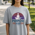 Awesome Purpose Never Fades - Meditation Retro Mindfulness Wellness StatementArtwork