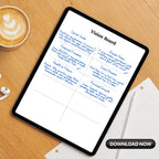 Vision Board Template Paper Sheet