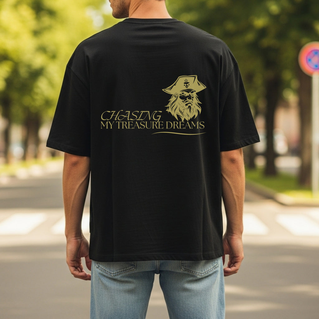 Chasing My Treasure Dreams - Pirate Motivational Statement Artwork